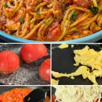 Bowl of easy tomato noodles recipe for a quick dinner option